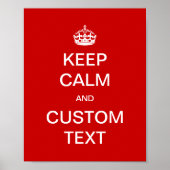 完全カスタムに保落ち着きカスタマイズたら ポスター (正面)