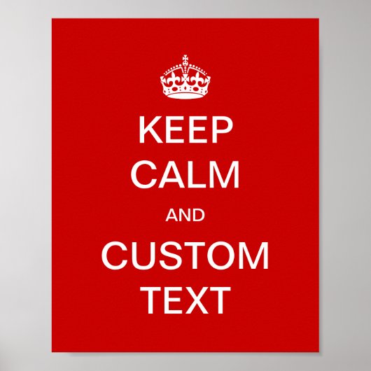 完全カスタムに保落ち着きカスタマイズたら ポスター (正面)