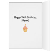 完全カスタムに祖母の孫娘誕生日カード (内側 (左))