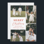 完全カスタムクリスマス4フォトコラージュ シーズンカード<br><div class="desc">この4スタイリッシュフォトホリデーカードは、写真のコラージュと背面のドットパターンを備えている。すべての文字と色は完全にカスタマイズ可能。</div>