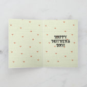 完全カスタム写真母の日のカード サンキューカード (内部)