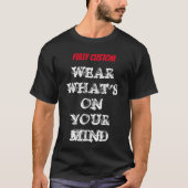 完全カスタム子猫名 Tシャツ (正面)