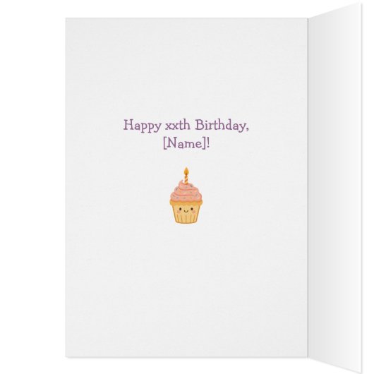 完全カスタム素晴らし孫誕生日カード (内側 (左))