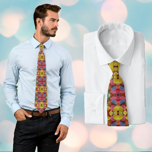 完全カラフルおもしろいフルーツキャンディータイ ネクタイ