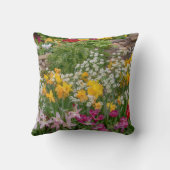 完全カラフル開花春の花 クッション (裏面)