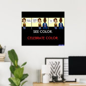 完全カラーブラインドポスター ポスター (ホームオフィス)