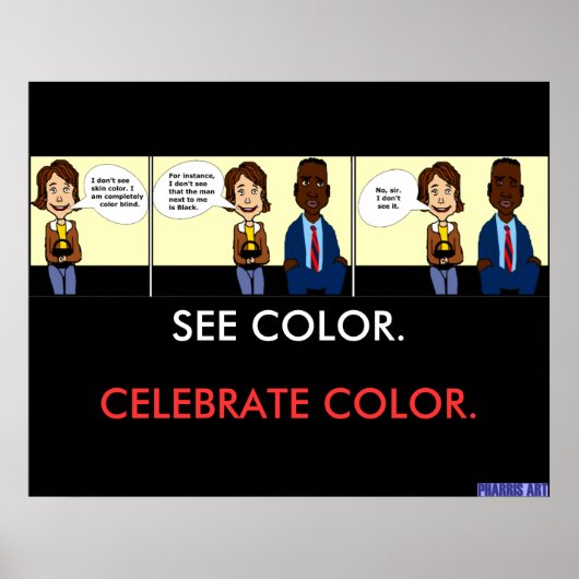 完全カラーブラインドポスター ポスター (正面)