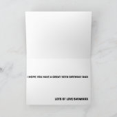 完全カリフォルニア168、HAPPY 50TH誕生日パパ カード (内部)