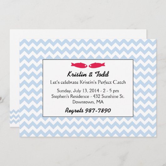 完全キャッチブライダルシャワー招待状 招待状 (正面/裏面)