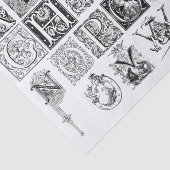 完全ドロップキャップアルファベットタイポグラフィレタリング 薄葉紙 (詳細)