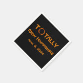 完全ニューハンプシャー2024太陽の Eclipse スタンダードカクテルナプキン (角)