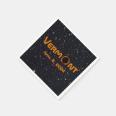 完全バーモント2024太陽の日食 スタンダードカクテルナプキン (角)