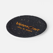 完全バーモント2024太陽の日食 ペーパープレート (アングル)