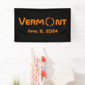 完全バーモント2024太陽の日食 横断幕 (インサイチュ)