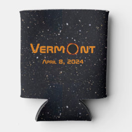 完全バーモント2024太陽の日食 缶クーラー