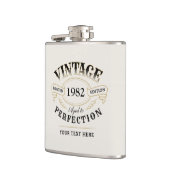 完全パーソナライズされたに成熟した黒金ゴールドヴィンテージ フラスク (左)