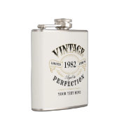 完全パーソナライズされたに成熟した黒金ゴールドヴィンテージ フラスク (右)