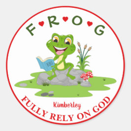 完全パーソナライズされたに神のカエルに依存クラシックする ラウンドシール