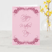 完全パーソナライズされたに美しい母の日のカード カード (黄色い花)