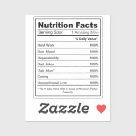 完全パーソナライズされた栄養ファクトカスタムラベル シール