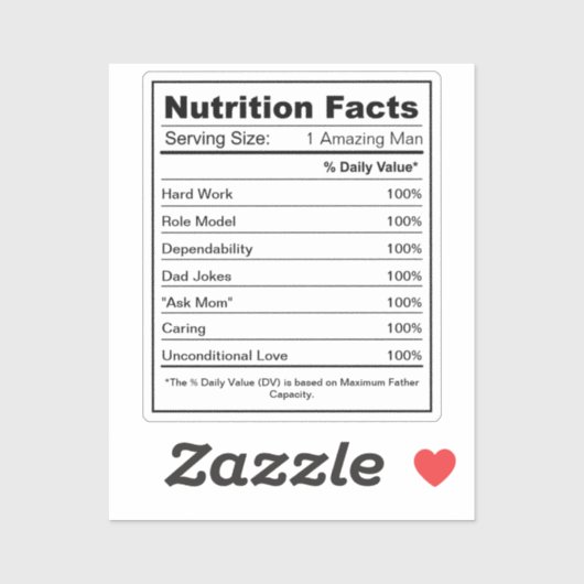 完全パーソナライズされた栄養ファクトカスタムラベル シール (シート)