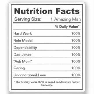 完全パーソナライズされた栄養ファクトカスタムラベル シール