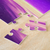 完全ファンタジー紫と紫のおもしろい宇宙 ジグソーパズル (側面)