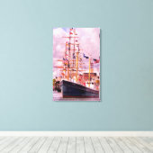 完全フラグ付き キャンバスプリント (インサイチュ (ウッドフロア))