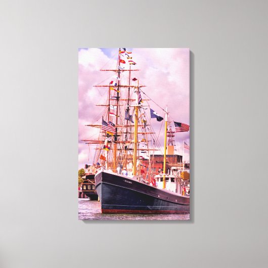 完全フラグ付き キャンバスプリント (正面)