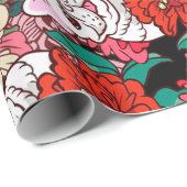 完全フランスの開花 | 素晴らし誕生日 ラッピングペーパー (ロールコーナー)