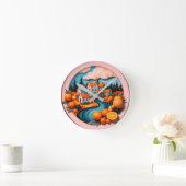 完全プレート ラウンド壁時計 (ホーム)