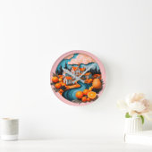 完全プレート ラウンド壁時計 (ホーム)