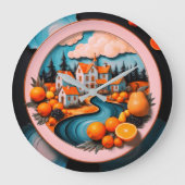 完全プレート ラージ壁時計 (正面)