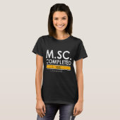 完全マスターの学位マスターのロード科学マスター Tシャツ (正面フル)