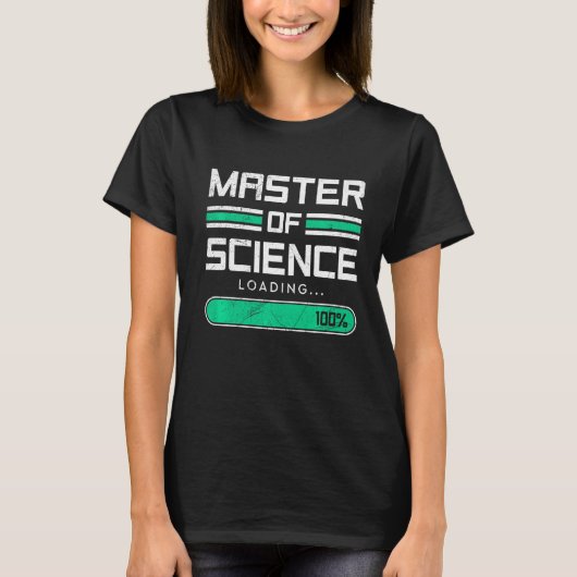 完全マスターの学位マスターのロード科学マスター Tシャツ (正面)