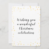 完全モダン写真クリスマスグリーティングカード (裏面)