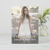 完全モダン写真卒業 サンキューカード (スタンド正面)