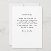 完全モダン写真卒業 サンキューカード (裏面)