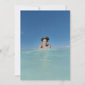 完全モダン写真縦称卒業 案内状 (裏面)