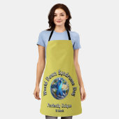 完全ユニークに。ワールドダウン症候群日。 エプロン (着用した状態)