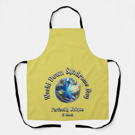 完全ユニークに。ワールドダウン症候群日。 エプロン