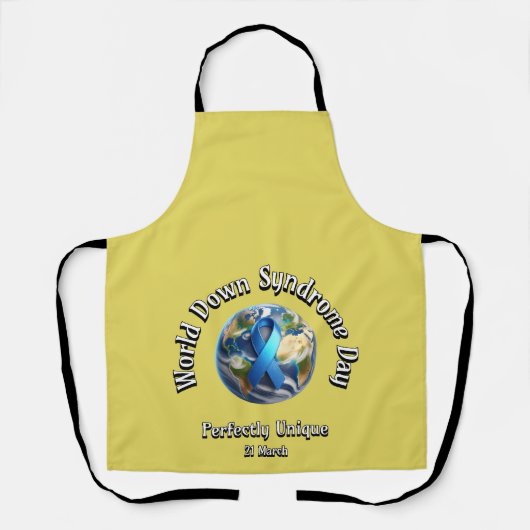 完全ユニークに。ワールドダウン症候群日。 エプロン (正面)