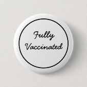 完全ワクチン接種ボタン 缶バッジ (正面)