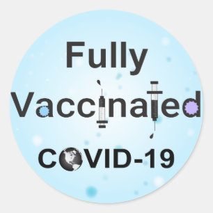 完全ワクチン接種COVID-19 ラウンドシール