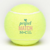 完全一致バチェロレッテシャワー結婚式の引き出物 テニスボール (裏面)