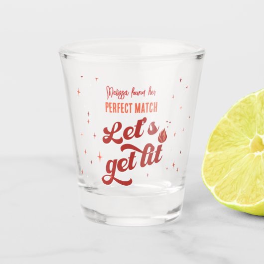 完全一致バチェロレッテ ショットグラス (正面)