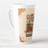 完全予約の週末デザイン カフェラテマグ (左アングル)