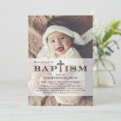 完全写真バプテスマ招待状 招待状 (スタンド正面)