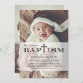 完全写真バプテスマ招待状 招待状 (正面/裏面)