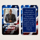 完全写真愛国的祈りの言葉カード (正面&裏面)